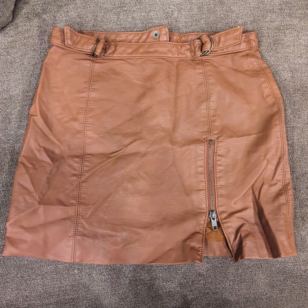 Free People vegan leather mini